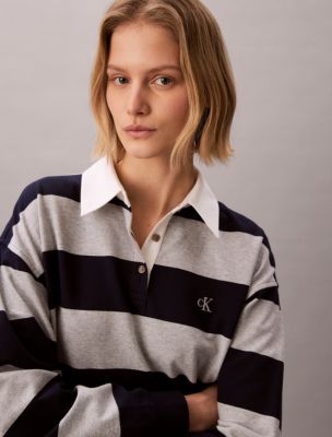 Женские платья Calvin Klein Varsity Stripe Mini Polo Dress — фото 2