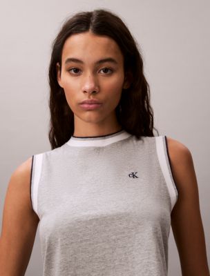 Женские топы Calvin Klein Monogram Cropped Muscle Tank — фото 2