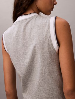 Женские топы Calvin Klein Monogram Cropped Muscle Tank — фото 4