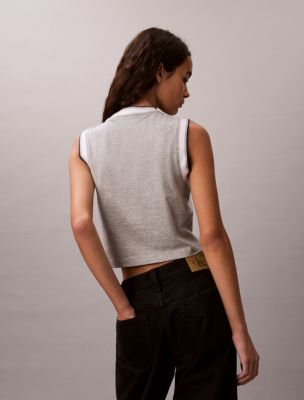 Женские топы Calvin Klein Monogram Cropped Muscle Tank — фото 5