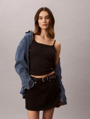 Contour Rib Camisole, Black