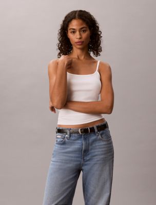 Contour Rib Camisole, Bright White