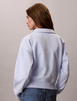 Женские худи Calvin Klein Monogram Fleece Quarter Zip Sweatshirt — фото 5