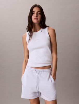 Женские шорты Calvin Klein Logo Tape Terry Shorts — фото 4
