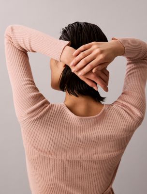 Женские свитеры Calvin Klein Linen Blend Wrap Sweater — фото 4