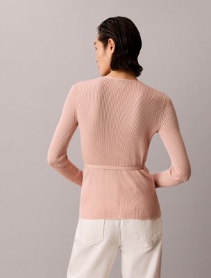 Женские свитеры Calvin Klein Linen Blend Wrap Sweater — фото 5