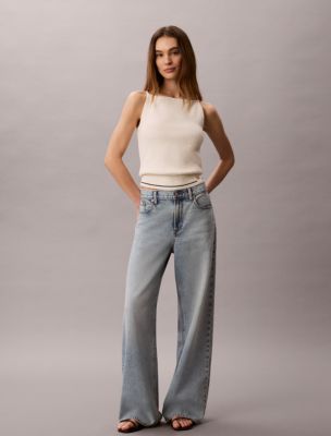 Женские топы Calvin Klein Woven Monologo Cable Knit Tank — фото 5