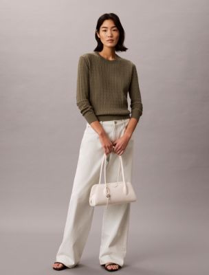 Женские свитеры Calvin Klein Cotton Cable Knit Sweater — фото 2