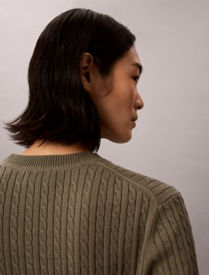 Женские свитеры Calvin Klein Cotton Cable Knit Sweater — фото 5