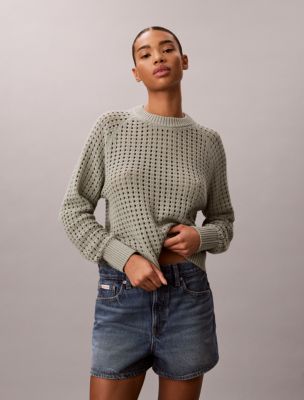Open Stitch Sweater, Shadow