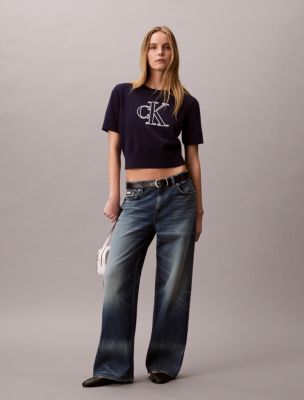 Женские свитеры Calvin Klein Monogram Cropped Sweater — фото 2