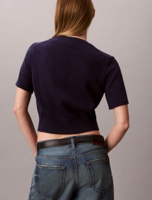 Женские свитеры Calvin Klein Monogram Cropped Sweater — фото 4