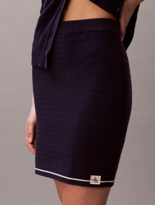 Женские юбки Calvin Klein Micro Cable Knit Mini Skirt — фото 2