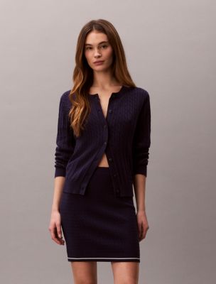 Женские юбки Calvin Klein Micro Cable Knit Mini Skirt — фото 3