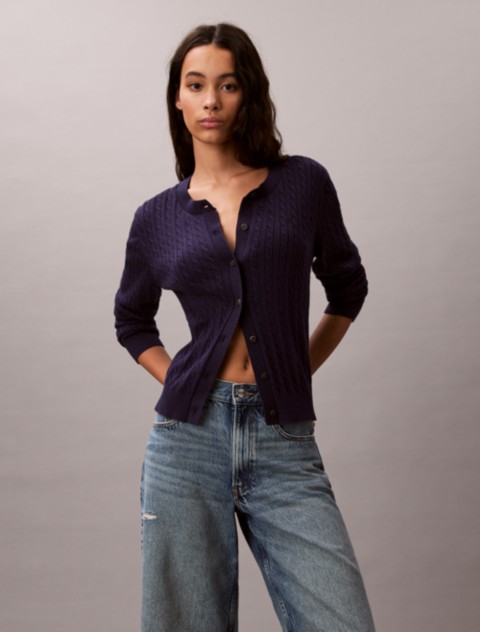 Женские кардиганы Calvin Klein Cable Knit Cardigan