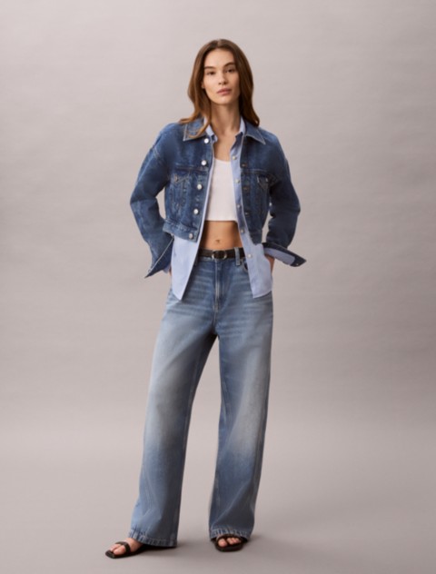 Женские джинсы Calvin Klein Twisted Seam Low Rise Baggy Jeans