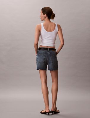 Женские шорты Calvin Klein High Rise Midi Denim Shorts — фото 3