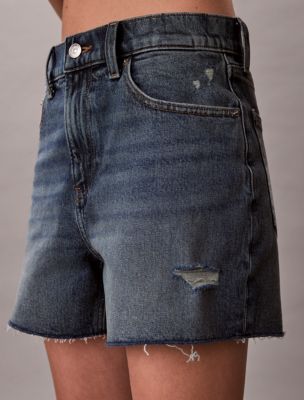 Женские шорты Calvin Klein High Rise Midi Denim Shorts — фото 6