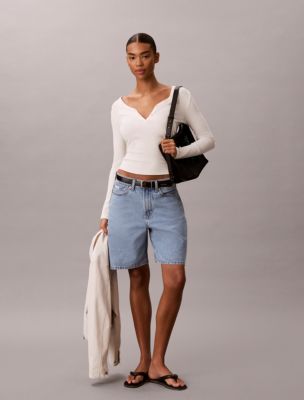 Denim Bermuda Shorts, Dover