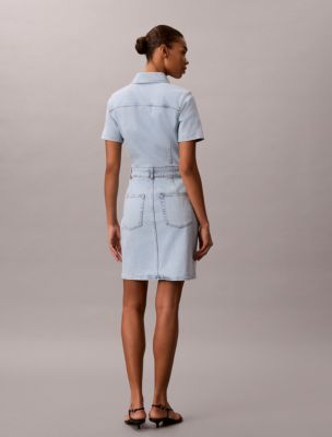 calvin klein denim trucker dress Calvin Klein Jeans Women's Denim Trucker Dress
