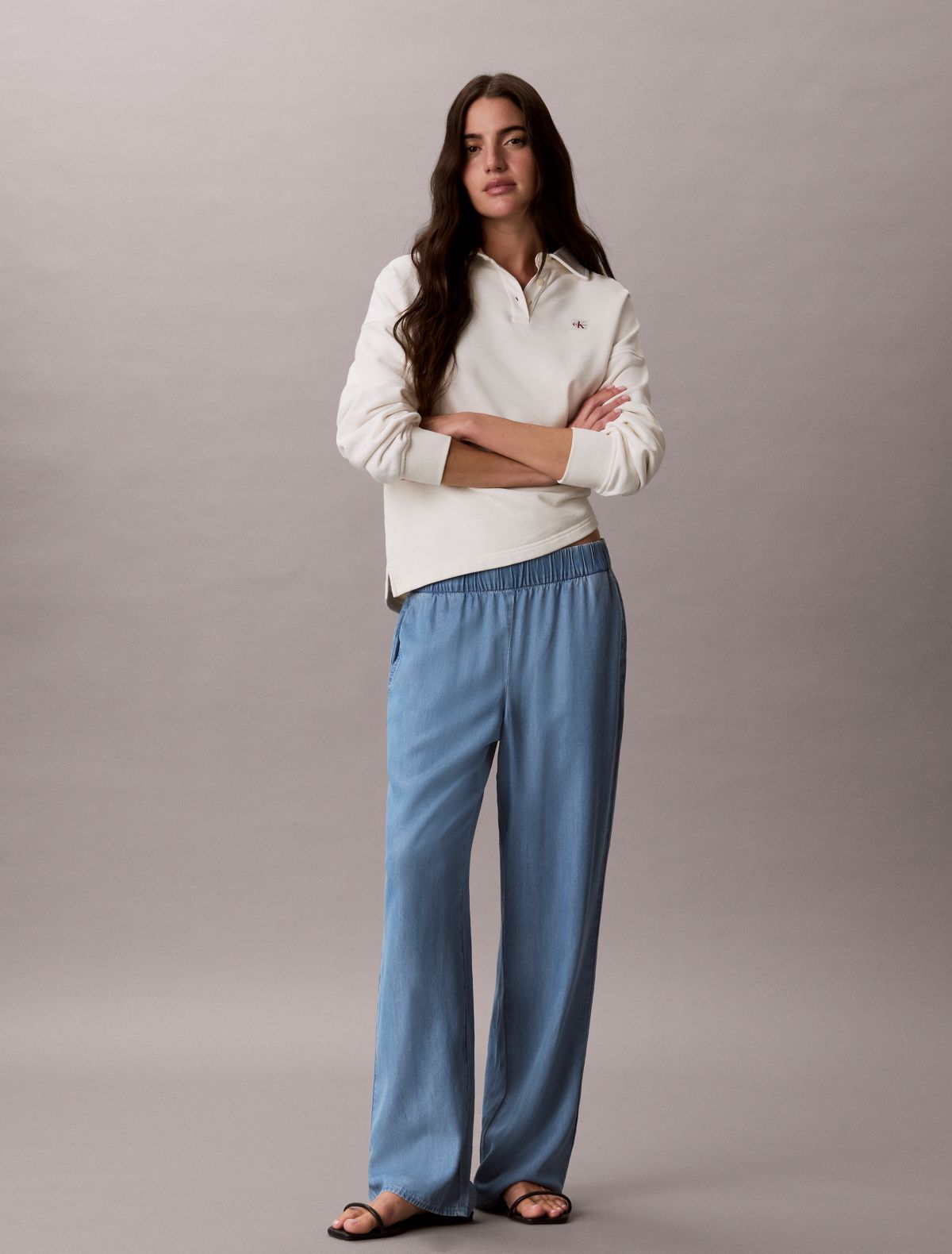 Relaxed Denim Pull-On Jeans