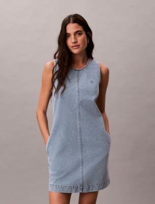 Denim Mini Shift Dress | Calvin Klein
