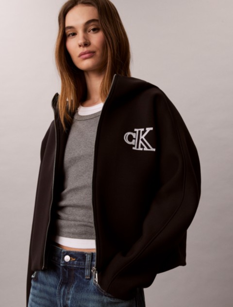 Женские куртки Calvin Klein Monogram Hooded Jacket