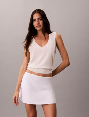 Женские юбки Calvin Klein Linen Blend Mini Skort — фото 2