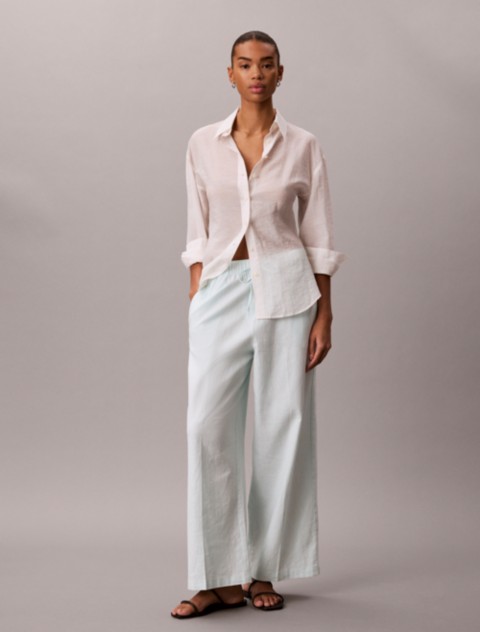 Женские брюки Calvin Klein Linen Blend Pull-On Pants