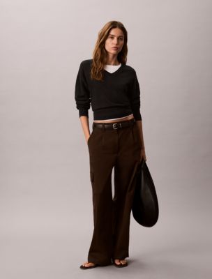 Женские брюки Calvin Klein Cotton Stretch Twill Cargo Pants — фото 4