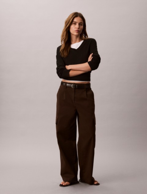 Женские брюки Calvin Klein Cotton Stretch Twill Cargo Pants