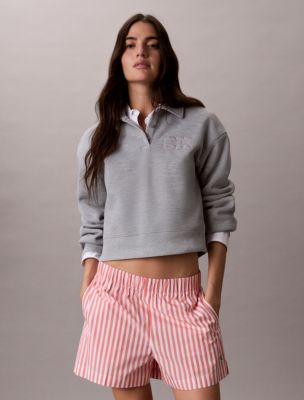 Женские шорты Calvin Klein Cotton Poplin Stripe Shorts — фото 2