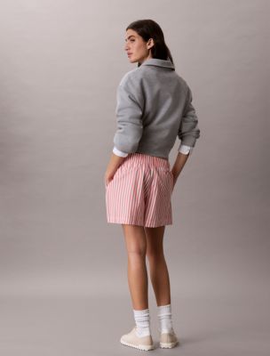 Женские шорты Calvin Klein Cotton Poplin Stripe Shorts — фото 5