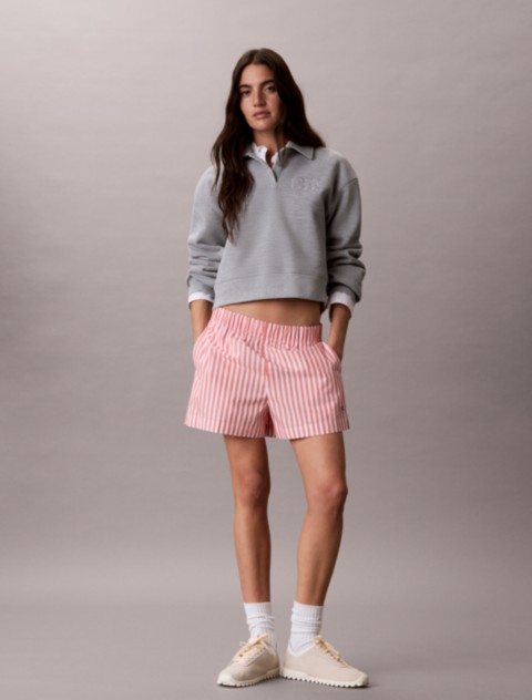 Женские шорты Calvin Klein Cotton Poplin Stripe Shorts