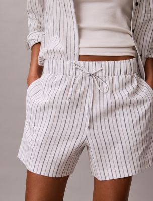 Linen Cotton Pull-On Shorts - thumbnail 4
