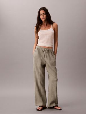 Double Gauze Pull-On Pants, Shadow