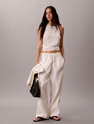 Double Gauze Pull-On Pants, Tofu