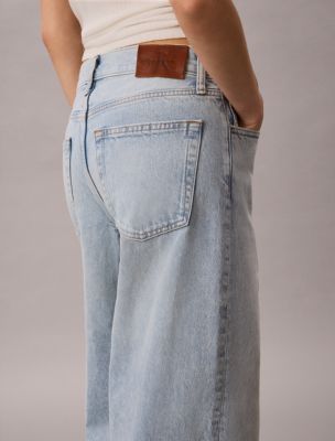 Женские джинсы Calvin Klein Low Rise Baggy, цвет: Индиго каменный — фото 5