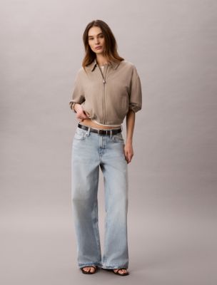 Low Rise Baggy Jeans, Indigo Stone