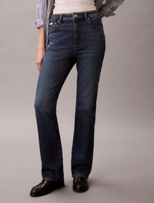 Женские джинсы Calvin Klein Skinny Bootcut, цвет: Синий — фото 4