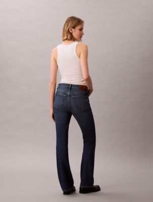 Женские джинсы Calvin Klein Skinny Bootcut, цвет: Синий — фото 5