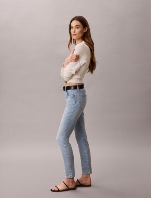 Женские джинсы Calvin Klein Mid Rise Skinny Jeans — фото 3