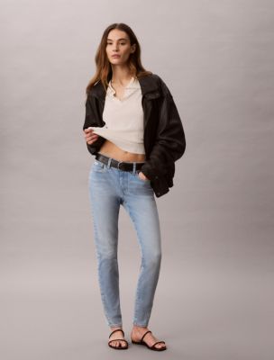 Женские джинсы Calvin Klein Mid Rise Skinny Jeans — фото 6