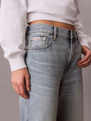 Мужские джинсы Calvin Klein 90s Straight, цвет: Синий, вариант 1 — фото 2