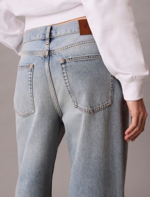 Мужские джинсы Calvin Klein 90s Straight, цвет: Синий, вариант 1 — фото 4