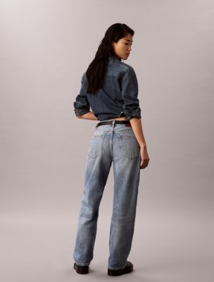 Женские джинсы Calvin Klein 90s Straight, цвет: Silverstone — фото 3