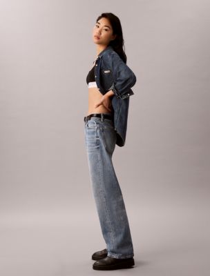 Женские джинсы Calvin Klein 90s Straight, цвет: Silverstone — фото 5