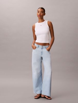 Wide Leg Jeans, Lt Anderson