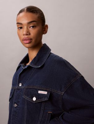 Женские куртки Calvin Klein Relaxed Denim Trucker Jacket — фото 3