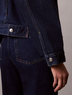 Женские куртки Calvin Klein Relaxed Denim Trucker Jacket — фото 7